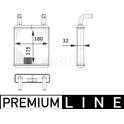 Heat Exchanger, interior heating MAHLE BEHR - AH 132 000P