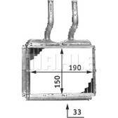 Heat Exchanger, interior heating MAHLE BEHR - AH 139 000S