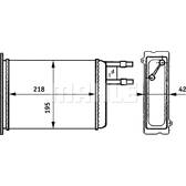 Heat Exchanger, interior heating MAHLE BEHR - AH 147 000S