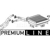 Heat Exchanger, interior heating MAHLE BEHR - AH 200 000P