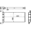 Heat Exchanger, interior heating MAHLE BEHR - AH 241 000S