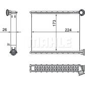 Heat Exchanger, interior heating MAHLE BEHR - AH 269 000S