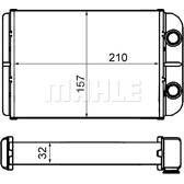 Heat Exchanger, interior heating MAHLE BEHR - AH 58 000S