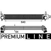 Intercooler, inlaatluchtkoeler MAHLE BEHR - CI 165 000P