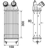 Intercooler, inlaatluchtkoeler MAHLE BEHR - CI 171 000P