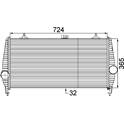 Intercooler, inlaatluchtkoeler MAHLE BEHR - CI 173 000P