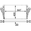 Intercooler, inlaatluchtkoeler MAHLE BEHR - CI 21 000S