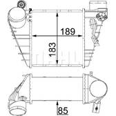 Intercooler, inlaatluchtkoeler MAHLE BEHR - CI 22 000S