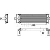 Intercooler, inlaatluchtkoeler MAHLE BEHR - CI 254 000P