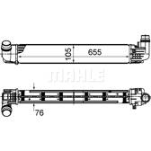 Intercooler, inlaatluchtkoeler MAHLE BEHR - CI 496 000S