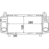 Intercooler, inlaatluchtkoeler MAHLE BEHR - CI 72 000S