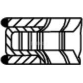 Jeu de segments de pistons MAHLE BEHR - 021 RS 10112 0N0