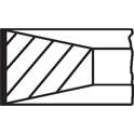 Jeu de segments de pistons MAHLE BEHR - 040 06 N0