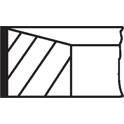 Jogo de segmentos do êmbolo MAHLE BEHR - 021 RS 00113 0N0