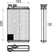 Kachelradiateur, interieurverwarming MAHLE BEHR - AH 195 000P
