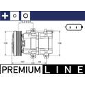 Kompressor, klimatanläggning MAHLE BEHR - ACP 855 000P
