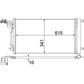 Kondensator, Klimaanlage MAHLE BEHR - AC 566 000S