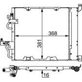 Kondensor, klimatanläggning MAHLE BEHR - AC 376 000S