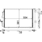 Kondensor, klimatanläggning MAHLE BEHR - AC 377 001S