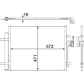 Kondensor, klimatanläggning MAHLE BEHR - AC 441 000S