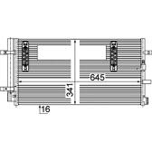 Kondensor, klimatanläggning MAHLE BEHR - AC 457 000P