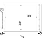 Kondensor, klimatanläggning MAHLE BEHR - AC 463 000S