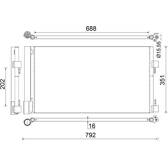 Kondensor, klimatanläggning MAHLE BEHR - AC 486 000S