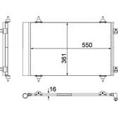 Kondensor, klimatanläggning MAHLE BEHR - AC 487 000P