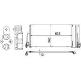Kondensor, klimatanläggning MAHLE BEHR - AC 590 000S