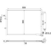 Kondensor, klimatanläggning MAHLE BEHR - AC 721 000S