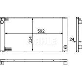Kühler, Motorkühlung MAHLE BEHR - CR 1095 000P