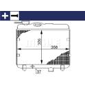 Kühler, Motorkühlung MAHLE BEHR - CR 145 000S