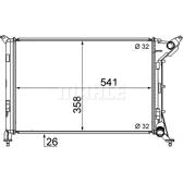 Kühler, Motorkühlung MAHLE BEHR - CR 1470 000S