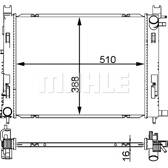 Kühler, Motorkühlung MAHLE BEHR - CR 2166 000S