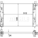 Kühler, Motorkühlung MAHLE BEHR - CR 2166 001S