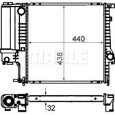 Kühler, Motorkühlung MAHLE BEHR - CR 330 000S