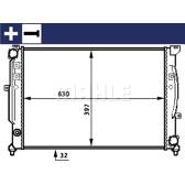 Kühler, Motorkühlung MAHLE BEHR - CR 423 000S