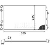 Kühler, Motorkühlung MAHLE BEHR - CR 505 000S