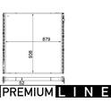 Low Temperature Cooler, intercooler MAHLE BEHR - CIR 16 000P