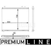 Low Temperature Cooler, intercooler MAHLE BEHR - CR 104 000P