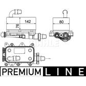 Oil Cooler, automatic transmission MAHLE BEHR - CLC 18 000P