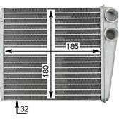 Permutador de calor, aquecimento do habitáculo MAHLE BEHR - AH 208 000S