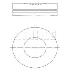 Piston MAHLE BEHR - 040 16 00