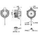 Pulseur d'air, ventilation habitacle MAHLE BEHR - AB 278 000P
