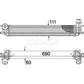 Radiador de aire de admisión MAHLE BEHR - CI 155 000P