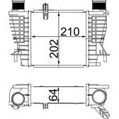 Radiador de aire de admisión MAHLE BEHR - CI 264 000S