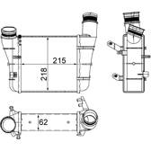 Radiador de aire de admisión MAHLE BEHR - CI 336 000S