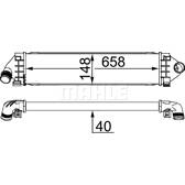 Radiador de aire de admisión MAHLE BEHR - CI 394 000S