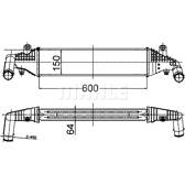 Radiador de aire de admisión MAHLE BEHR - CI 504 000S