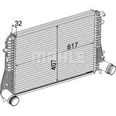 Radiador do ar de sobrealimentação MAHLE BEHR - CI 207 000P